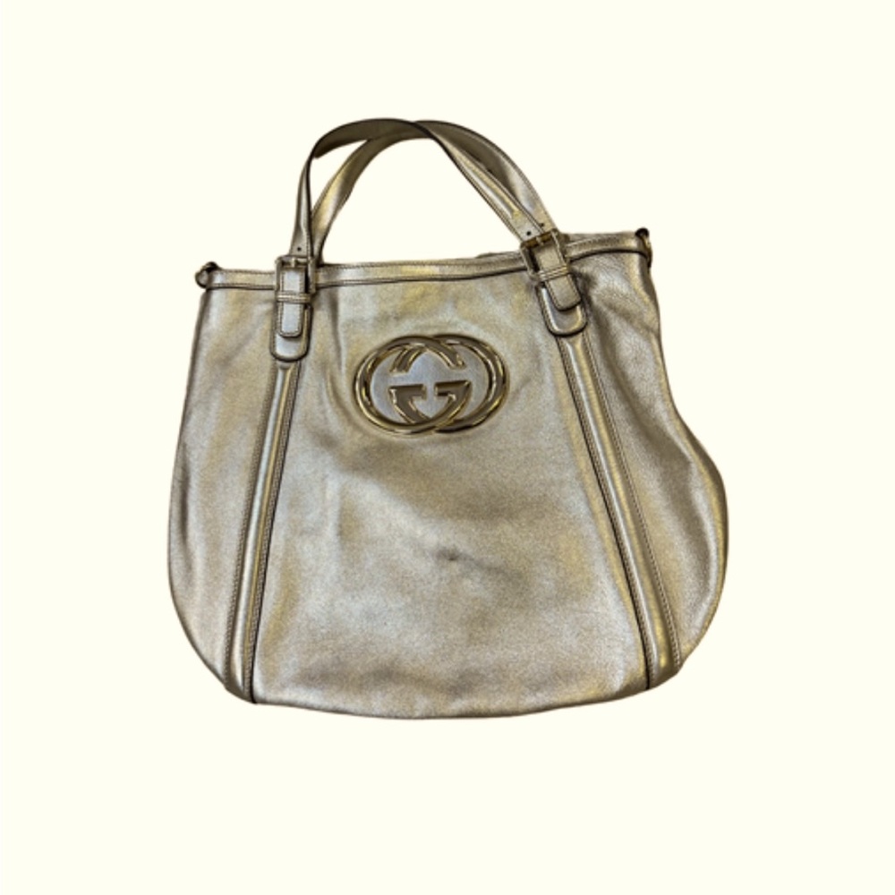 Authentic Gucci Gold Hobo